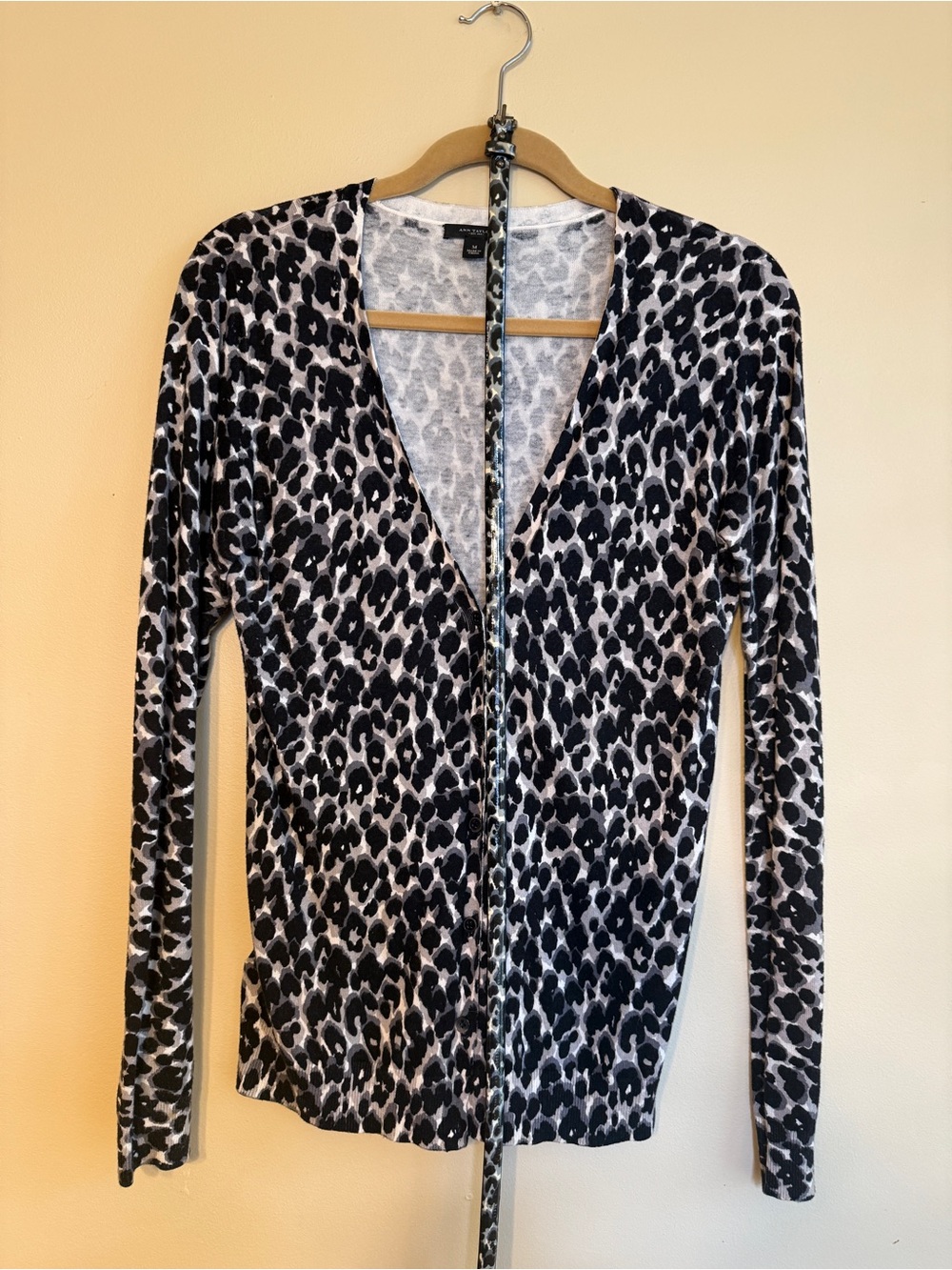 Ann Taylor cardigan and slim belt